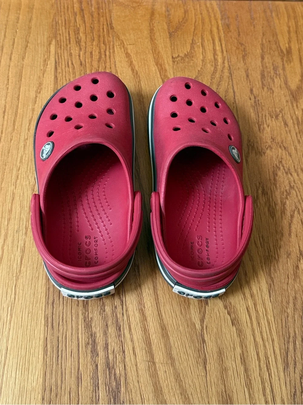 Crocband Red Clogs Kids Unisex Sporty Crocs Size 10